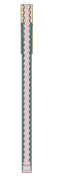 Bút bi xoay rút ruột hình cây bút - Image 1