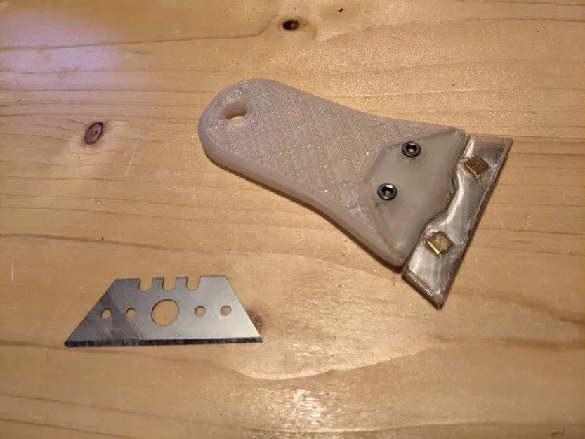 Dao cạo lưỡi dao đa năng có nắp bảo vệ - Lưỡi dao có ba khía - Image 3