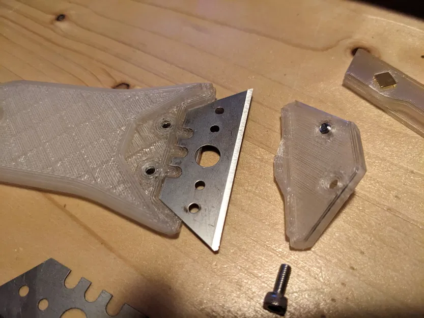 Dao cạo lưỡi dao đa năng có nắp bảo vệ - Lưỡi dao có ba khía - Image 4