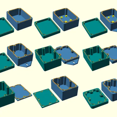Hộp đựng dự án điện tử tùy chỉnh, chống nước IP65/IP67 bằng OpenSCAD