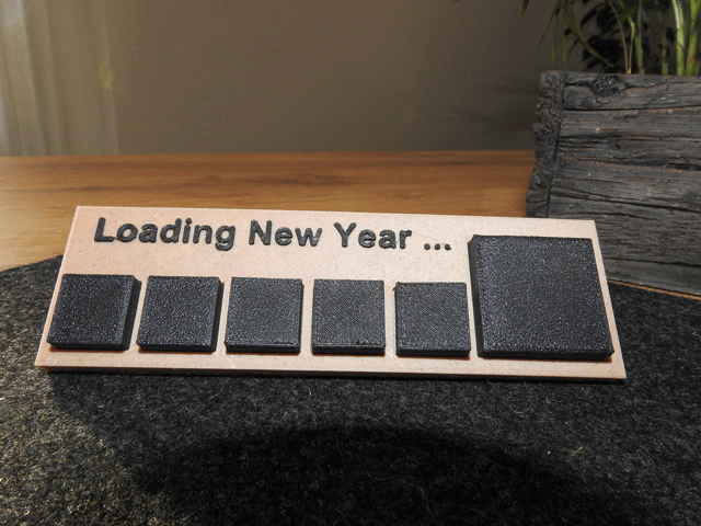 Bảng Đếm Ngược Chào Năm Mới 'Loading New Year'