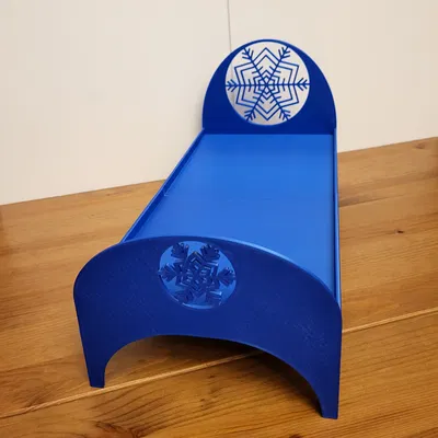 Giường búp bê cho nữ hoàng mùa đông tỉ lệ 1:6