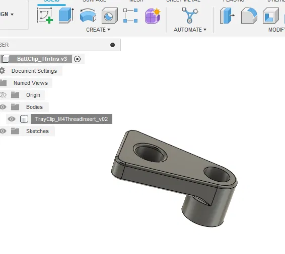 Khay pin ngắn RC 1/8 Xray XB8E - Image 3