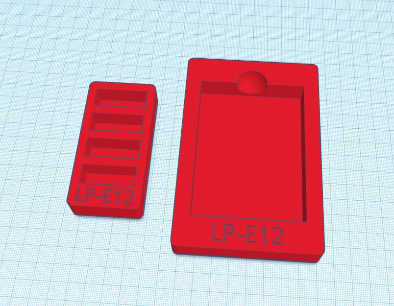 Khay Gridfinity Đựng Pin & Sạc Canon LP-E12 - Image 1