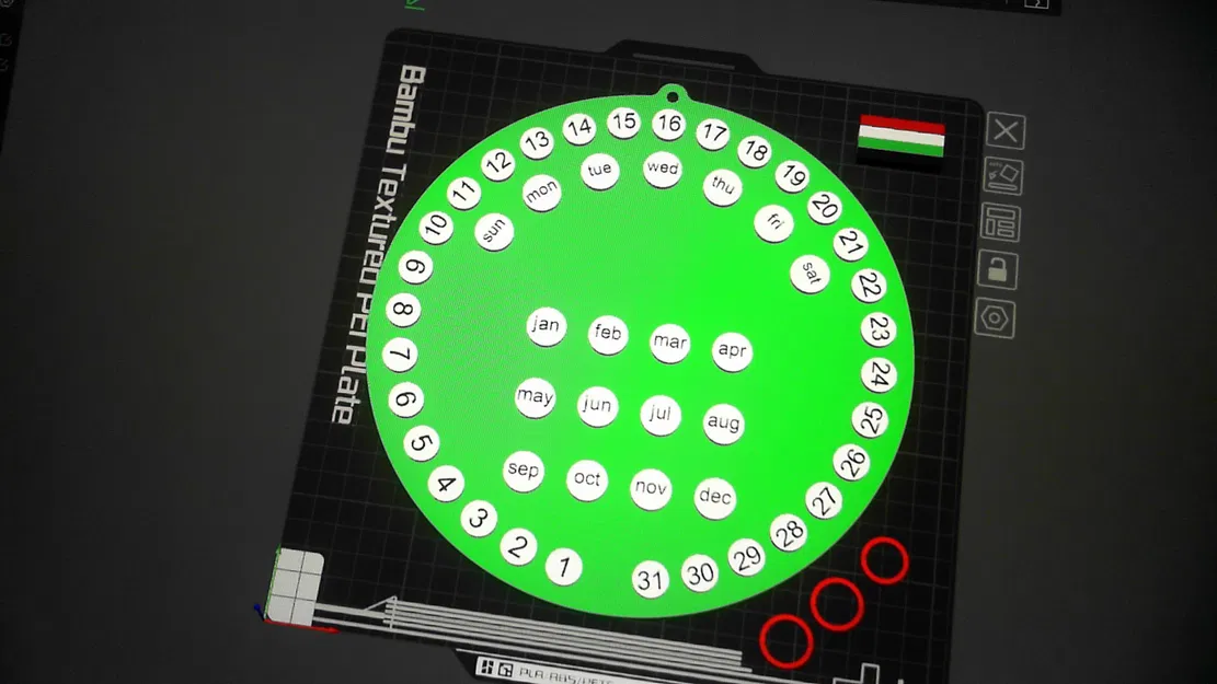 Lịch Vạn Niên Hình Tròn Có Thể Chỉnh Sửa Năm - Image 1
