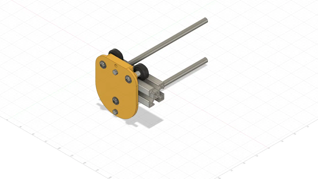 Y-Carrier với Bánh xe Rãnh V (625zz) - Cho GT2 & Trục 8mm - Image 2