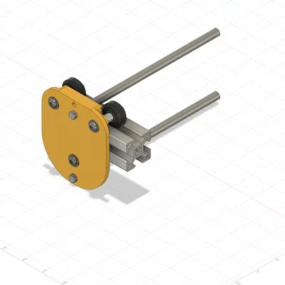 Y-Carrier với Bánh xe Rãnh V (625zz) - Cho GT2 & Trục 8mm