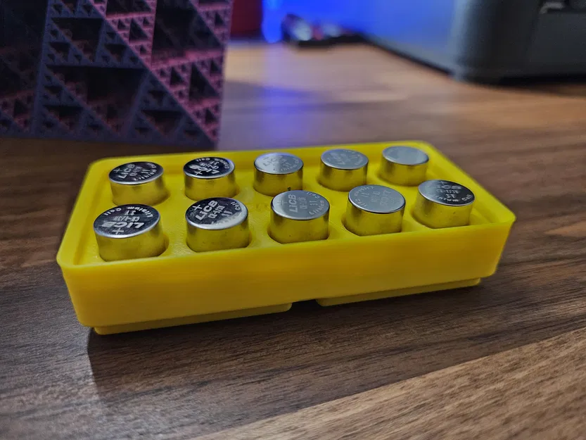 Đế Giữ Pin CR 1/3N Gridfinity - Image 1