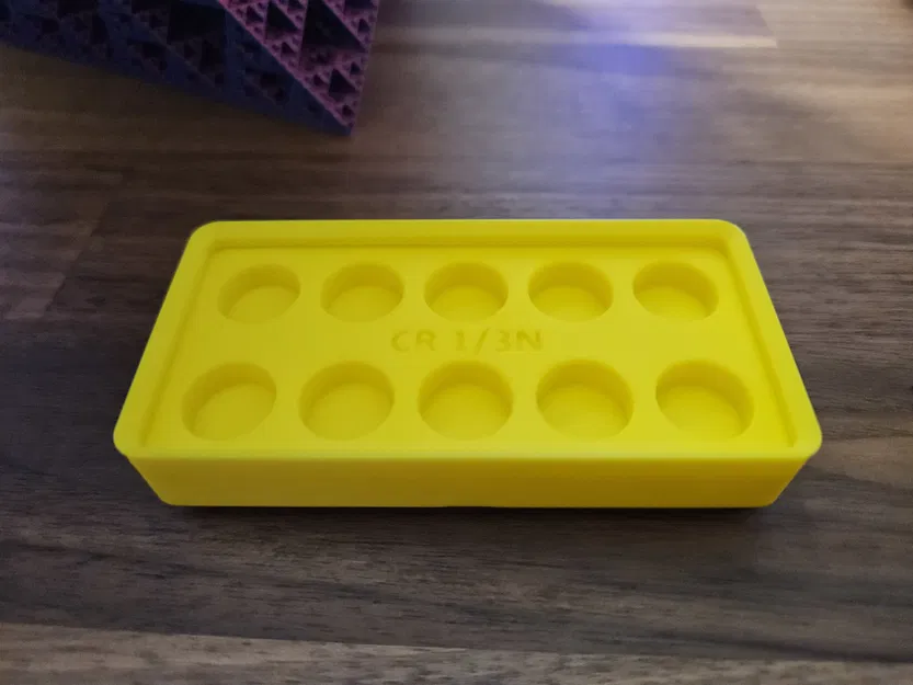 Đế Giữ Pin CR 1/3N Gridfinity - Image 2