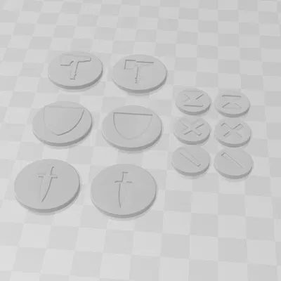 Nhóm quân và token kích hoạt Warcry - thiết kế đơn giản, thân thiện FDM