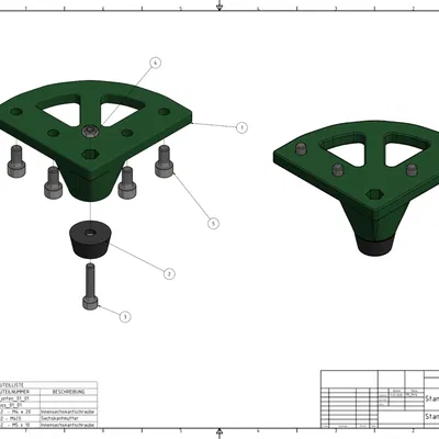 Chân đế cao su cho Anet AM8