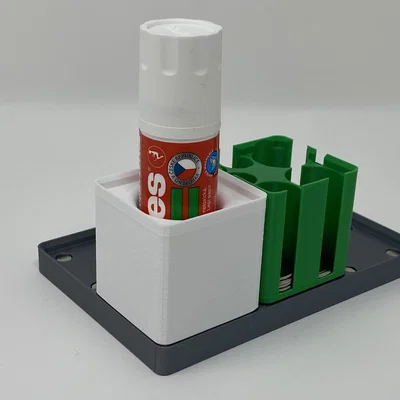 Kệ Giữ Keo Dạng Thỏi Gridfinity Dạng Công Thái Học