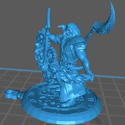 Chonurgy Wizard - Mô hình Pháp sư Thời gian Aasimar In 3D