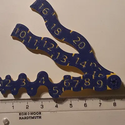 Dụng cụ đo bán kính 1-22mm