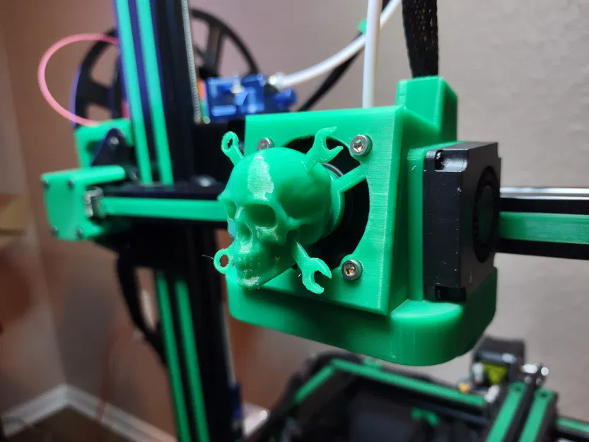 Chụp Quạt Đầu Lâu & Cờ Lê Bắt Chéo cho Ống Dẫn Quạt Satsana 40mm - Image 3