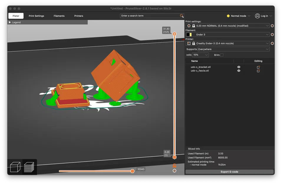 Giá đỡ USB-C NC2 Miata V2 - Image 1