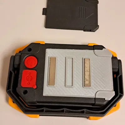 Nắp pin đèn LED di động có khe nam châm