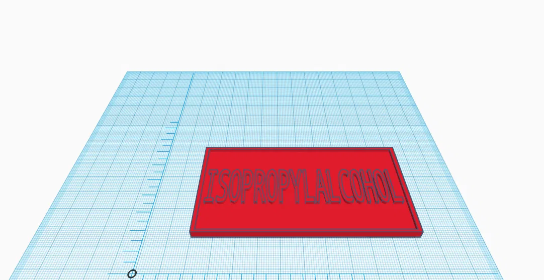 Biển hiệu ISOPROPYLALKOHOL Đơn giản - Image 2