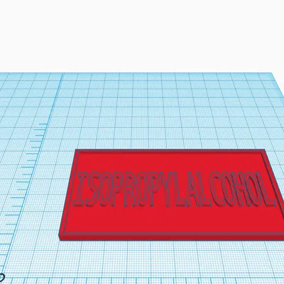 Biển hiệu ISOPROPYLALKOHOL Đơn giản