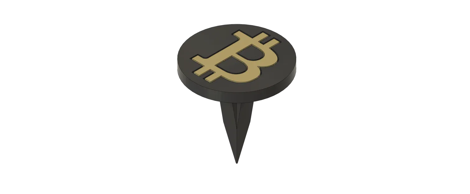Bitcoin Golf Marker - Image 1