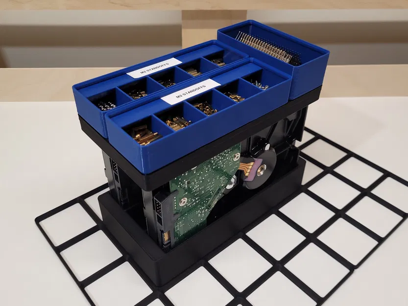 Khay Lưu Trữ Ổ Cứng 3.5" Gridfinity - Image 1