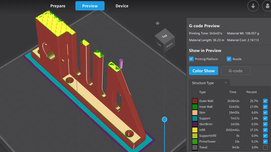 Chân đỡ Filament ống điện 3/4 logo Stark industries - Image 5