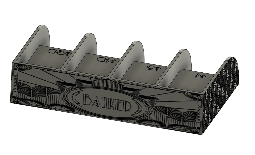 Hộp Đựng Tiền/Thẻ Tài Sản Monopoly Phong Cách Art Deco - Image 1