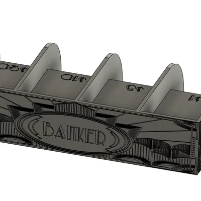 Hộp Đựng Tiền/Thẻ Tài Sản Monopoly Phong Cách Art Deco