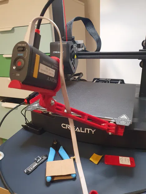 Giá đỡ GoPro gắn giường máy in Creality Ender-3 v3 SE (bản remixed mạnh hơn) - Image 4