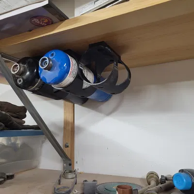 Giá Đỡ Bình Gas MAPP / Propane Dưới Kệ