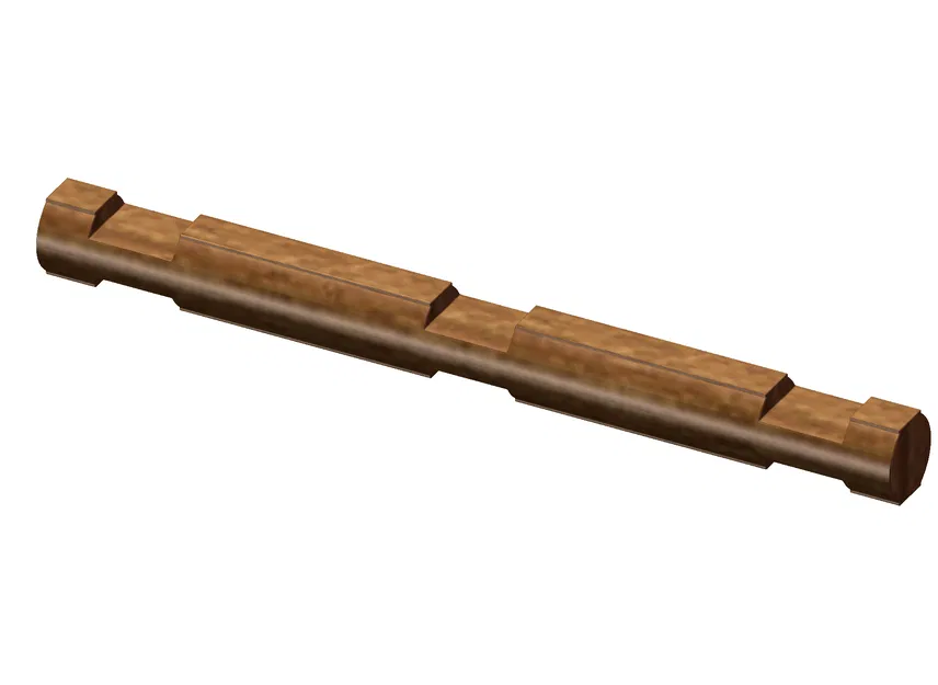 Mô Hình In 3D: Mảnh Lincoln Log Cổ Điển Rộng Gấp Ba - Image 1