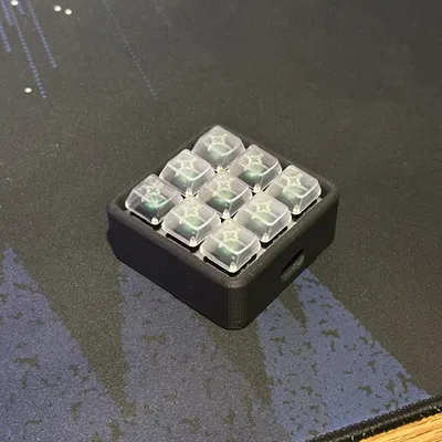 Macropad 3x3 cho Cherry MX switches có USB-C