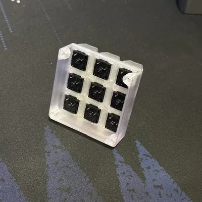 Macropad 3x3 cho Cherry MX switches có USB-C