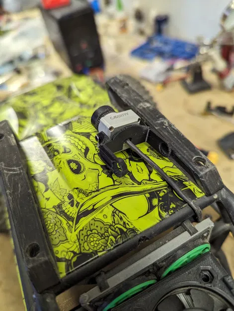 Ngàm Gắn Camera DJI FPV Air Unit Caddx Pan-Tilt-Fork 19mm - Image 1