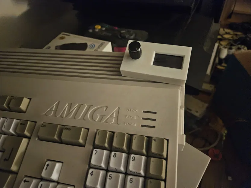 Giá đỡ Màn hình OLED và Núm xoay Gotek cho Amiga 1200 và máy cổ khác - Image 1