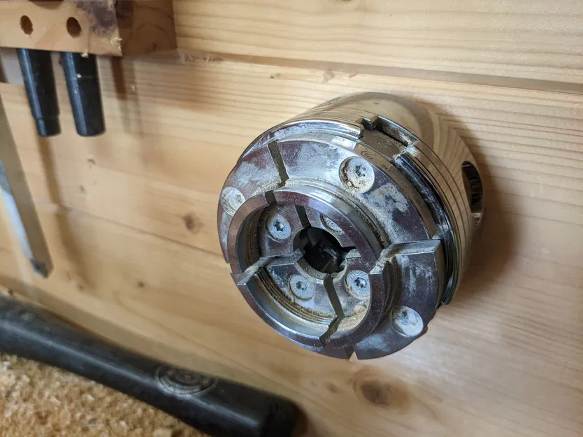 Giá đỡ mâm cặp máy tiện gỗ M33*3,5 - Image 2