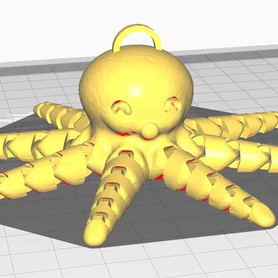 Bạch tuộc dễ thương có vòng chìa khóa