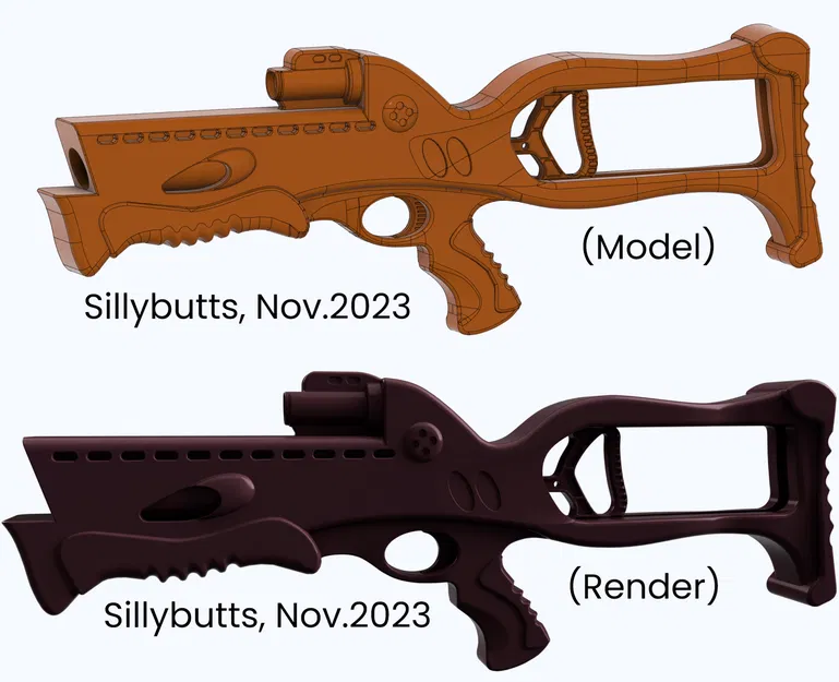 Mô Hình 3D Súng Nerf Kenner Crossbow 1995 - Image 1