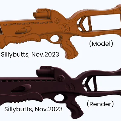 Mô Hình 3D Súng Nerf Kenner Crossbow 1995