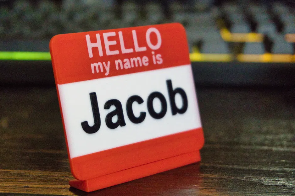 Biển Tên Tùy Chỉnh + Chân Đế (Parametric) - Image 1