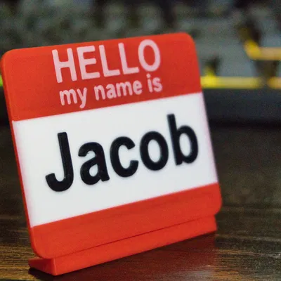 Biển Tên Tùy Chỉnh + Chân Đế (Parametric)