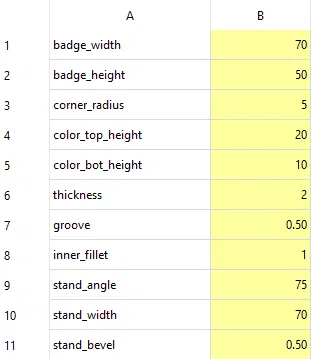 Biển Tên Tùy Chỉnh + Chân Đế (Parametric) - Image 3