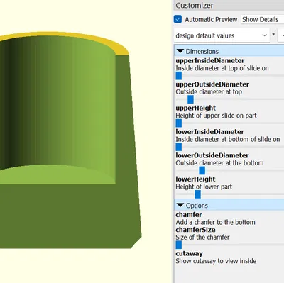 Máy tạo chân bàn (OpenSCAD)