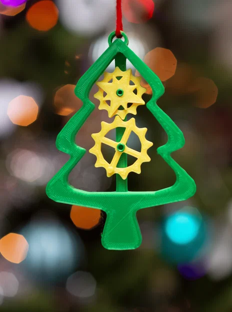 Móc Trang Trí Cây Thông Noel Bánh Răng - Image 1