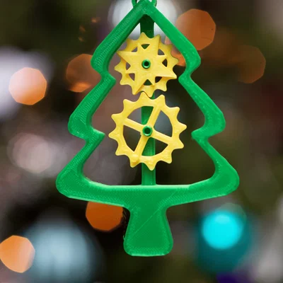 Móc Trang Trí Cây Thông Noel Bánh Răng