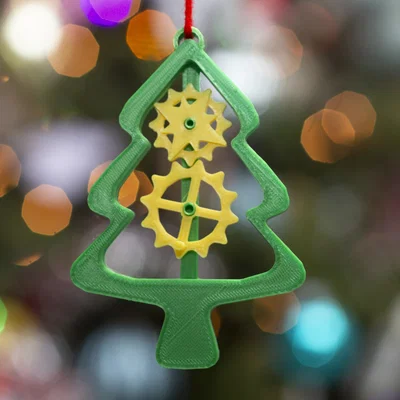 Móc Trang Trí Cây Thông Noel Bánh Răng