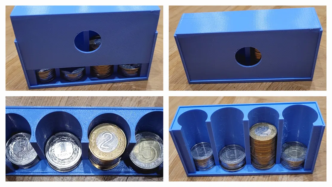 Hộp đựng xu 5, 2, 1 và 0,50 PLN (tiền Ba Lan) - Image 1