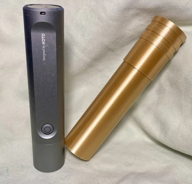 Vỏ trụ đèn pin HOTO có nắp - Image 1