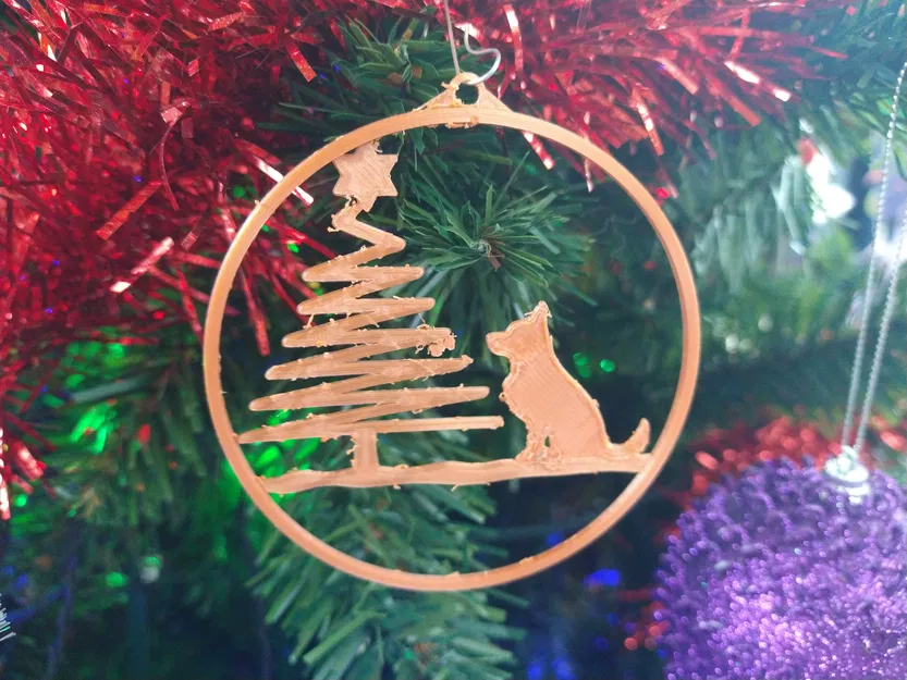 Móc Treo Giáng Sinh Hình Chó Chăn Cừu Đức - Image 1