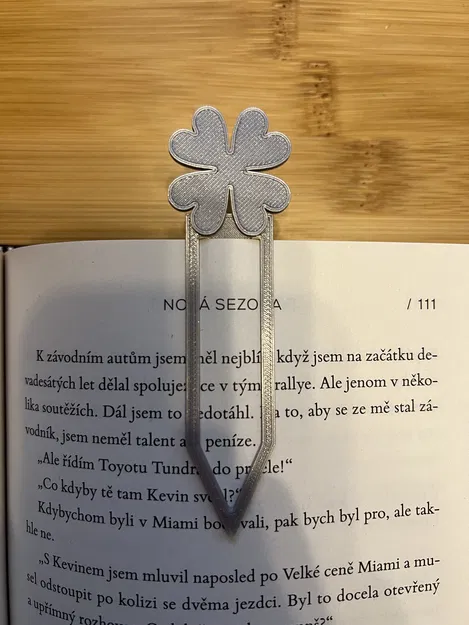 Kẹp Sách - Cỏ Ba Lá - Mỏng Hơn - Image 1